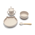 Силиконов сет за хранене 4 части BEIGE